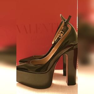 SOLD ON EBAY!! VALENTINO GARAVANI TAN-GO PLATFORM PUMP IN PATENT LEATHER 165MM